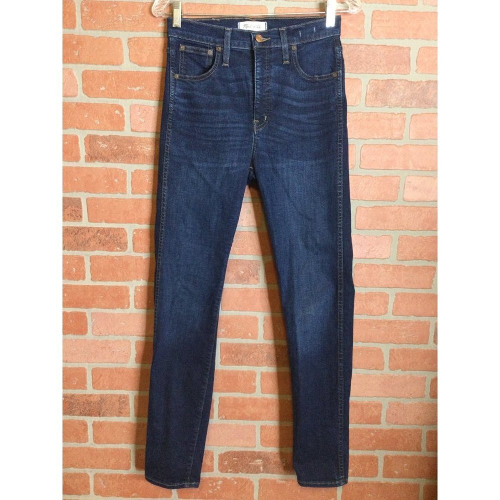 Madewell Womens 10” High Rise Skinny Jeans Dark Wash size 27